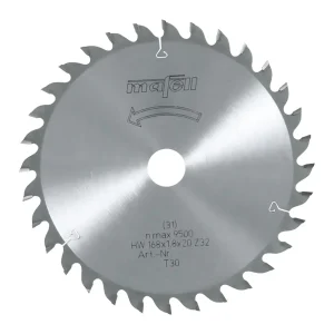 Lama Circolare Mafell 168 x 1,2/1,8 x 20 mm, Z 32, WZ, per tagli precisi nel legno