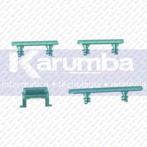 SET TASTI APPLE IPHONE 11 KIT TASTO POWER + VOLUME + VIBRAZIONE VERDE GREEN