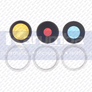 LENTE FOTOCAMERA APPLE IPHONE 14 PRO 14 PRO MAX BACK LENS + BEZEL BIANCO WHITE